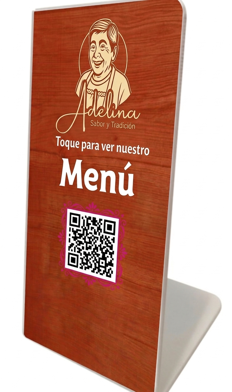 Soporte Acrílico QR